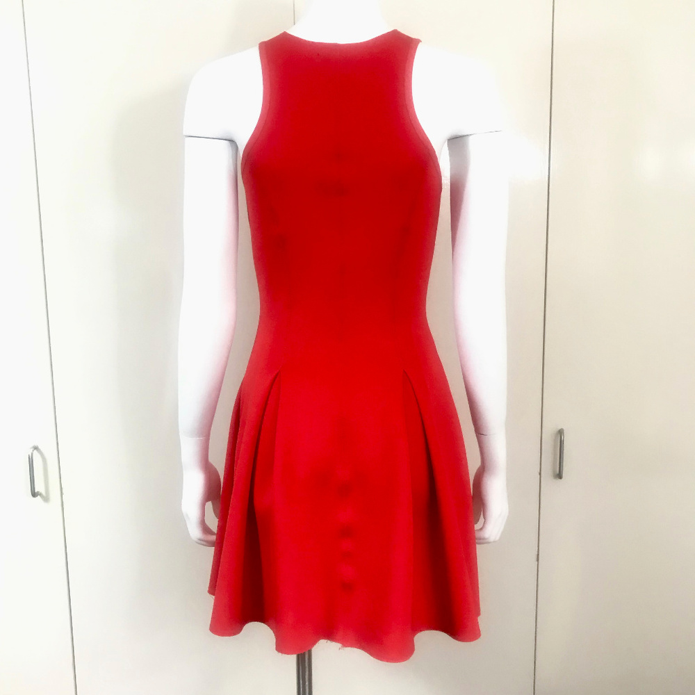 New Hot Sexy Red Scuba Dress - Picture 5 of 7